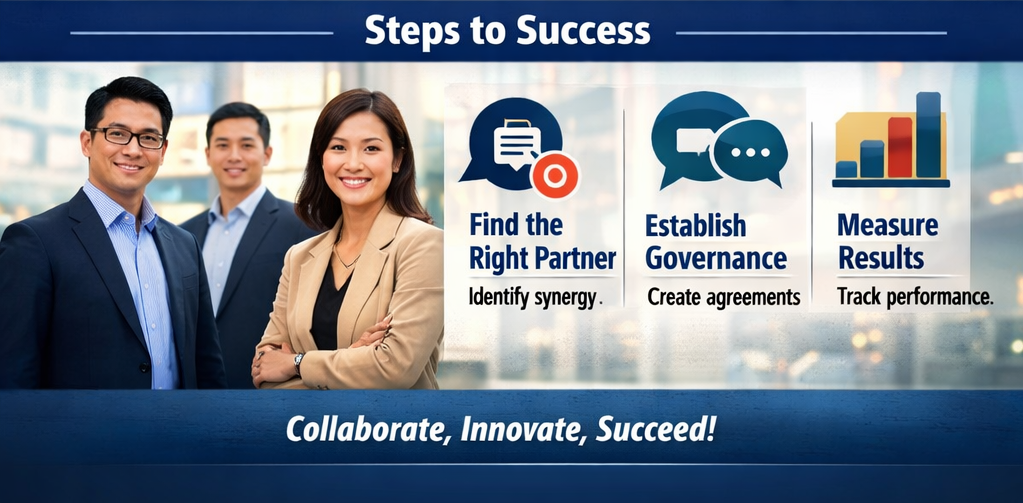 Steps to success: find the right partner, establish governance, measure results