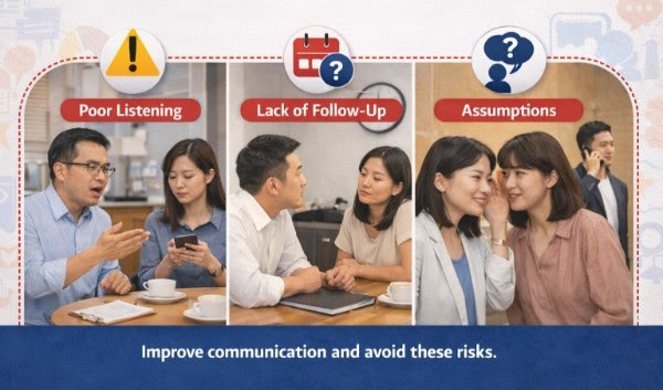 Avoid common pitfalls: poor listening, lack of follow-up, assumptions